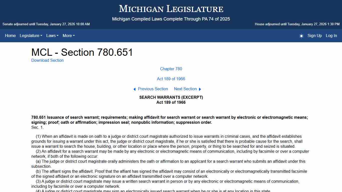 MCL - Section 780.651 - Michigan Legislature